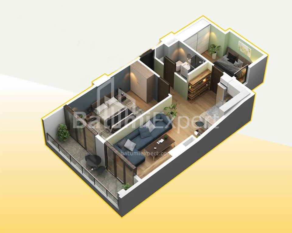 Tikilməkdə olan obyekt 75.4 m² - Xaydarə Abaşidze, Batumi, Gürcüstan