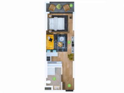 Mənzil 33.5 m² - Şerif Ximşiaşvili, Batumi, Gürcüstan
