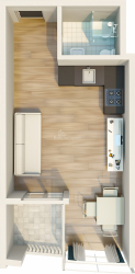 Mənzil 1-комн 34.6 m² - Mezqvarta, Chakvi