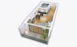 Mənzil 39.8 m² - Qəhrəmanlar Xiyabanı, Batumi, Gürcüstan