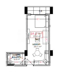 Tikilməkdə olan obyekt 31.2 m² - Lech və Maria Kachinsky, Batumi, Gürcüstan
