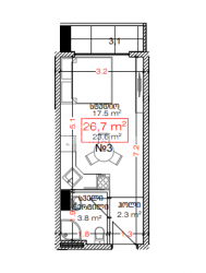 Tikilməkdə olan obyekt 26.7 m² - Lech və Maria Kachinsky, Batumi, Gürcüstan
