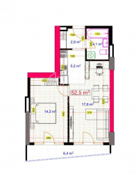 Mənzil 53 m² - Angisa, Batumi, Gürcüstan