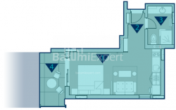 Tikilməkdə olan obyekt 1-комн 37.2 m² - Rustaveli, Chakvi