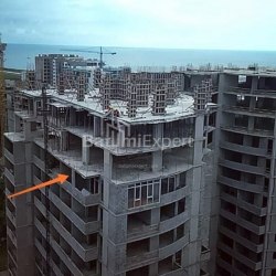 Tikilməkdə olan obyekt 36 m² - Şerif Ximşiaşvili, Batumi, Gürcüstan