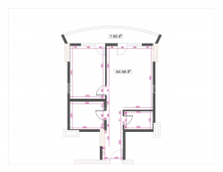 Mənzil 58 m² - Fridion Xalvaşi, Batumi, Gürcüstan