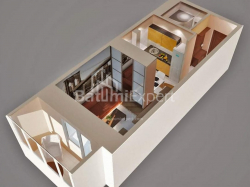 Mənzil 1-комн 32.8 m² - İlya Çavçavadze, Batumi