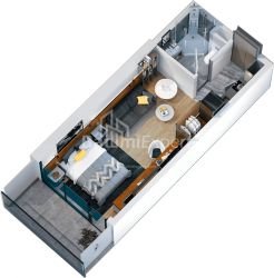 Mənzil 29.3 m² - Zhiuli Shartava, Batumi, Gürcüstan