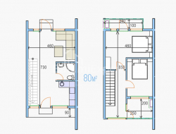 Fərdi ev 3-комн 80 m² - hava limanı şosesi, Batumi