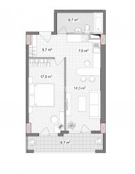 Mənzil 2-комн 61.5 m² - Vaxtanq Qorqasali, Batumi