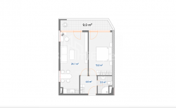 Mənzil 2-комн 58.8 m² - Xaydarə Abaşidze, Batumi