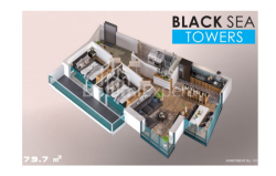Mənzil 79.7 m² - Zhiuli Shartava, Batumi, Gürcüstan