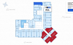 Mənzil 1-комн 37 m² - Zhiuli Shartava, Batumi